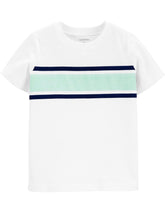 Colourblock Tee and Teal Shorts